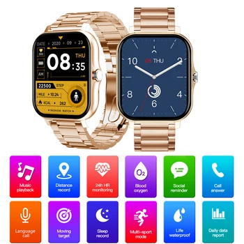 Новые умные часы 2023 года для женщин и мужчин, умные часы с квадратным циферблатом, женские умные часы для Android IOS, фитнес-трекер бренда Trosmart