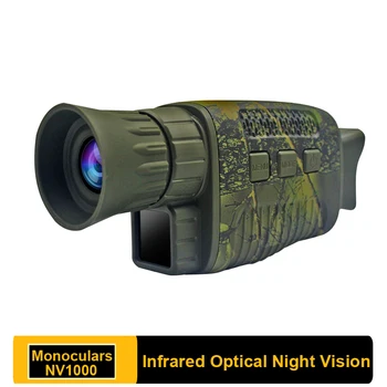 Прибор ночного видения NV1000 Инфракрасный Оптический Монокуляр Ночного Видения 9 Языков 5-КРАТНЫЙ Цифровой Зум Для Воспроизведения фотографий и видео