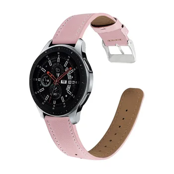 20 мм Кожаный Ремешок для Samsung Galaxy Watch4/5/5Pro/Active/Active2 smartwatch ремень Браслет Сменный Ремешок 40mm44mm45mm