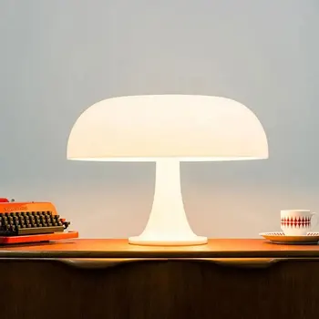 Итальянская дизайнерская светодиодная настольная лампа в виде гриба, прикроватная тумбочка для гостиничной спальни, украшение гостиной, лампы освещения, современные минималистичные настольные лампы