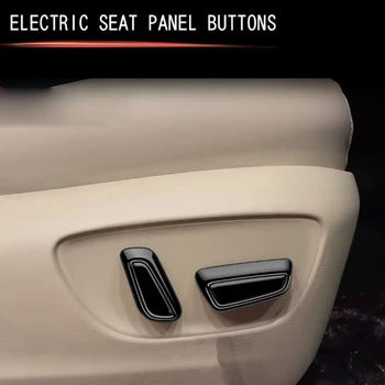Ярко-черная рамка кнопки сиденья с электроприводом Замена внутренней отделки для Toyota Alphard 40 серии 2023 +