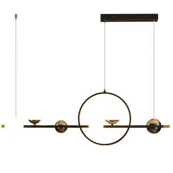 Современный скандинавский дизайн, светодиодная люстра для столовой, Кухонный стол, Потолочный подвесной светильник, Белый шар, подвесной светильник с дистанционным управлением