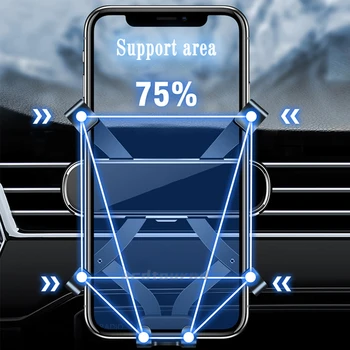 Автомобильный держатель телефона для Mercedes Benz GLC X253 2016-2022, Кронштейн для гравитационной навигации, Подставка для GPS, Зажим для выхода воздуха, Аксессуары для поддержки