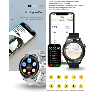 Смарт-часы Blue Tooth Call Для мужчин и женщин, фитнес-трекер с сенсорным экраном, температура, частота сердечных сокращений, умные часы с дистанционным управлением NFC, новинка