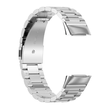 Металлический ремешок для Fitbit-Charge5, прочный ремешок для часов, модный браслет