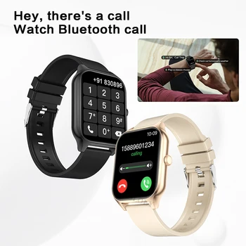 Женские смарт-часы с подключением Bluetooth, музыка, фитнес, Спортивный браслет, Монитор сна, 1,83-дюймовые женские смарт-часы для Android IOS