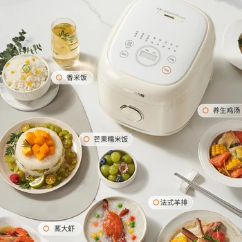 Электрическая плита 3-литровая маленькая бытовая Мини-интеллектуальная многофункциональная рисоварка с вкладышем Электрическая тележка для еды