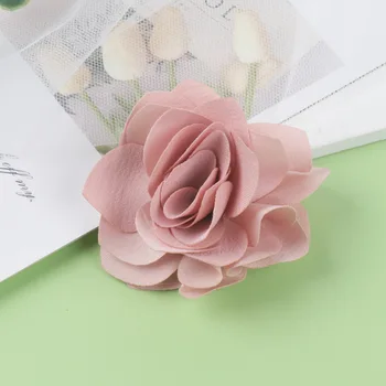 Искусственный цветок без сердцевины из ткани 5шт 5 см, аксессуары для одежды своими руками, принадлежности для рукоделия