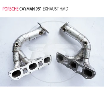 Выпускной Коллектор HMD для Porsche Cayman Boxster 981 Автомобильные Аксессуары Водосточная Труба Автозапчасти Двигатель
