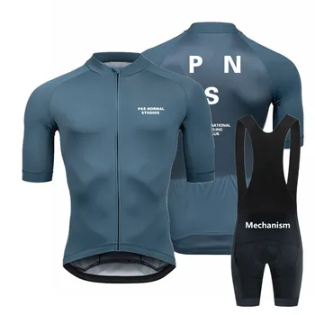 Новый комплект велосипедной майки 2024 года pns Mtb bike jersey Men maillot ciclismo hombre Летняя Велосипедная одежда гелевая прокладка Нагрудник Шорты Комплект Костюм