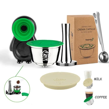 Многоразовая перезаряжаемая кофейная капсула для кофеварки Dolce Gusto, Nespresso, фильтр для кофе и молока, капсулы для эспрессо, аксессуары для кофейной посуды
