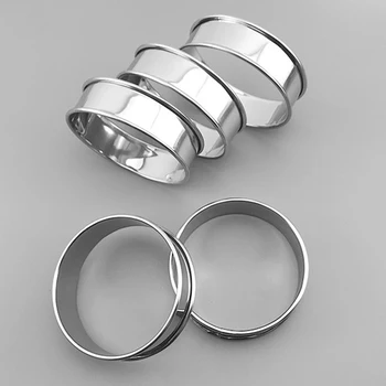 4 Шт. Кольца для маффинов из нержавеющей стали, антипригарные кольца для пышек, кондитерские кольца для любителей выпечки